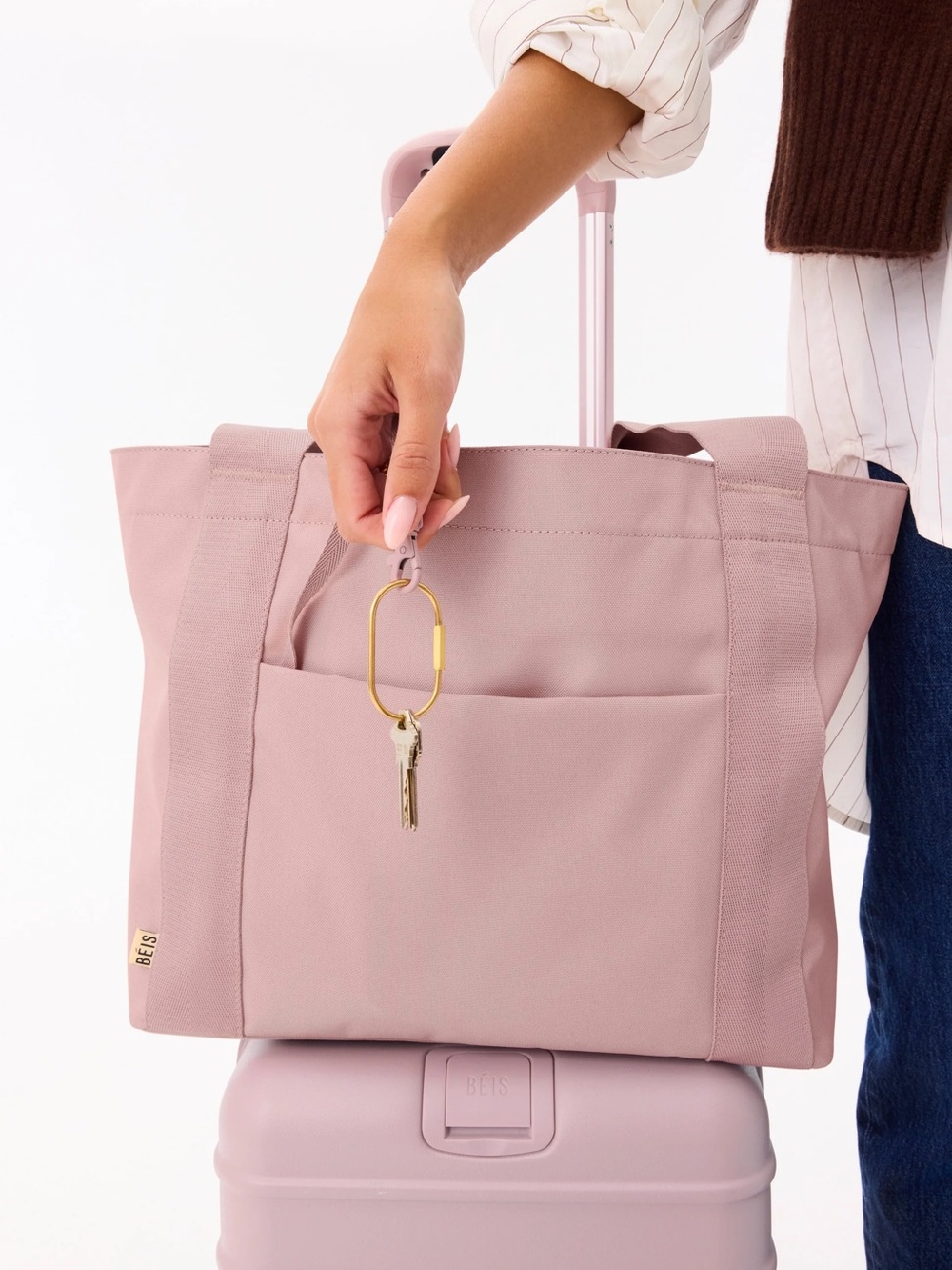 BEIS- Beisics tote pink NEW WITH TAGS - Picture 3 of 9